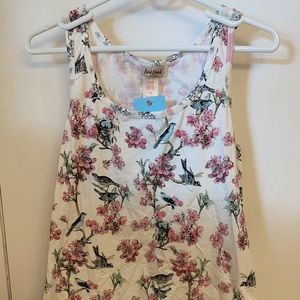 BedHead Bird Toile Pajama tank and crop pant set